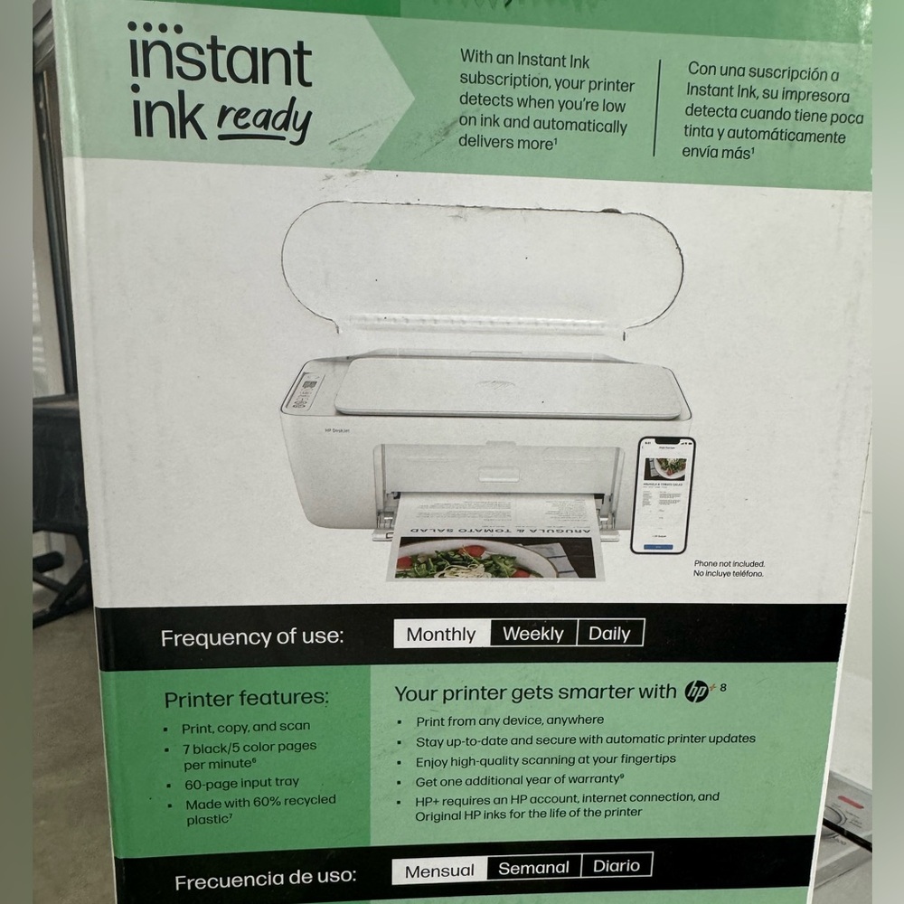 HP DeskJet 2852e Wireless All-in-One Color Inkjet Printer - Picture 16 of 16